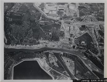 (NIAGARA FALLS--ENERGY) Pair of albums with approximately 178 photographs of the construction of the Robert Moses Niagara Power Plant.